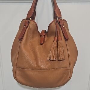J. Crew Grain Leather Hobo Bag